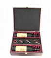 2 bottles wine box with wine sets 2