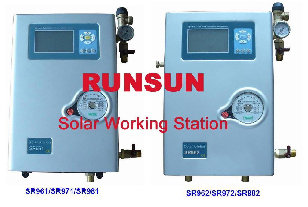 Solar Workstation for solar water heater system