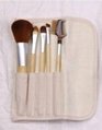 5pcs Bamboo Cosmetic Brush Set,5pcs Bamboo Makeup Brush Set 1