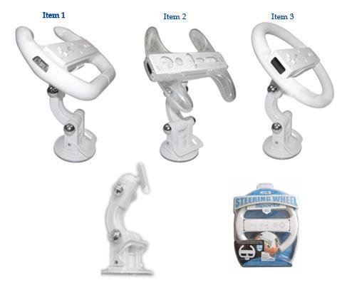 Wii Steering Wheel with Multi-angle Stand
