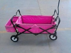 pink color folding wagon 