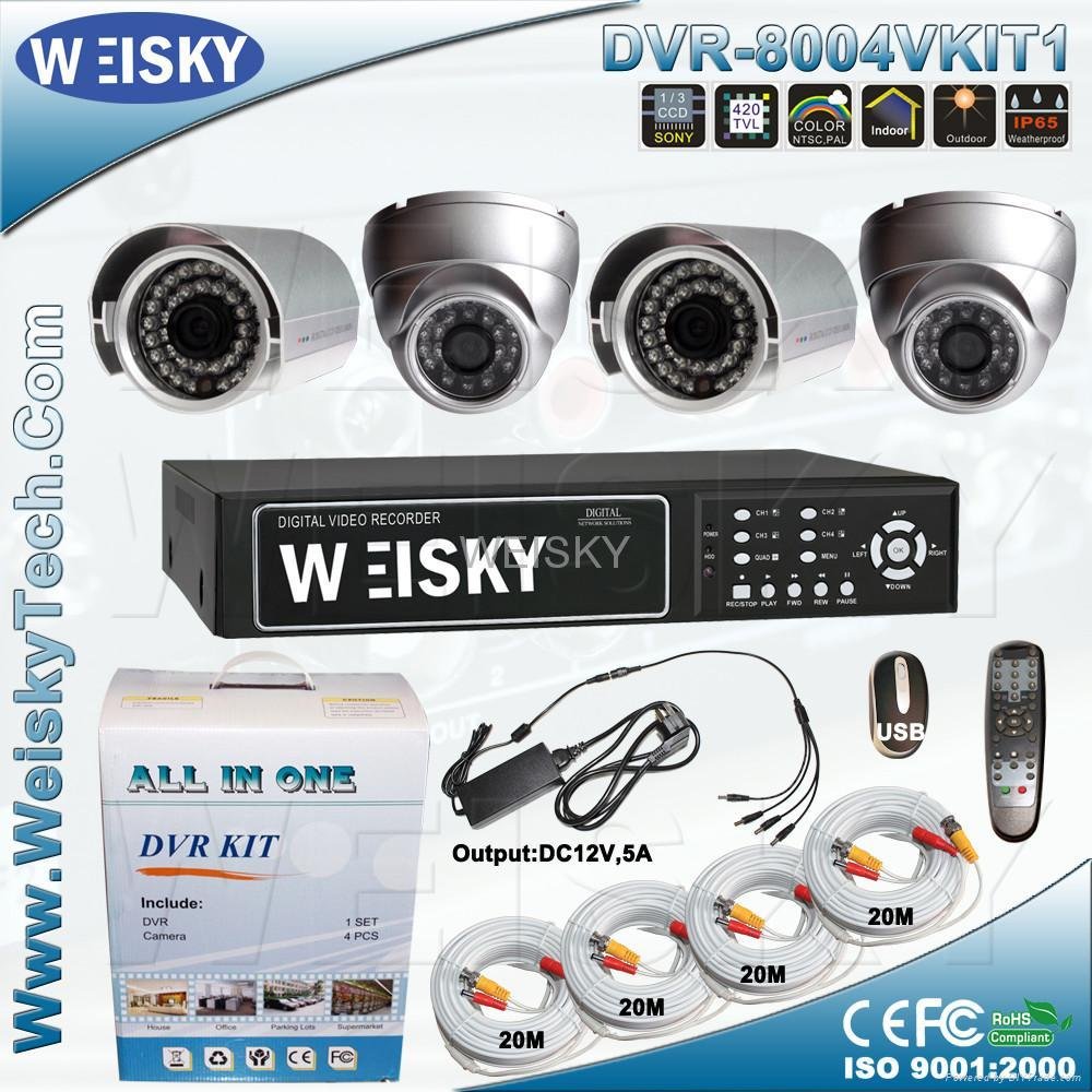 CCTV 4CH DVR KITS