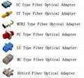 adpter,fiber optic adapter,LC,MU HYBIRD,SC,ST,MTRJ,FC 1