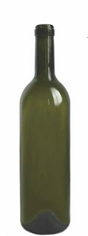 750ml dark green wine bottle