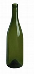 750ml burgundy glass wine bottle