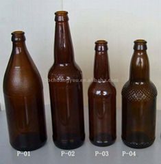 glass beer bottle