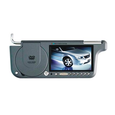 7" Sun Visor Car DVD with Card Reader & USB Input 
