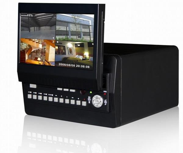 H.264 4CH DVR with 7'' in-dash LCD monitor 3