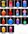 LED color changing candle