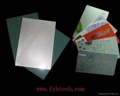 instant pvc  silver card material