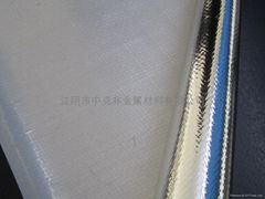 Woven fabric aluminum foil