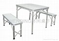 Fission aluminum alloy folding table