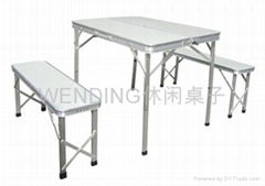 Fission aluminum alloy folding table