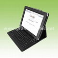 Bluetooth Keyboard for iPad --With Leather Case 2