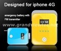 For iPhone 4 Battery & FM Transmitter & Handsfree Car Kit 3