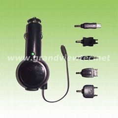 Retractable Car Adapter for Mobile Phone