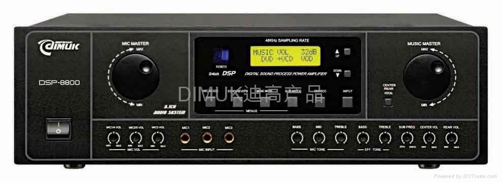 Digital dsp karaoke amplifier(2.1channel) 2