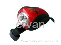 LED Mini Dynamo Torch Light by Cranking/ LED Flashlight