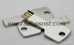 Metal Key shape usb memory flash