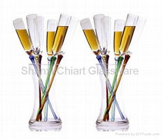 Baseless Sand Beach Champagne Glass  -Glassware