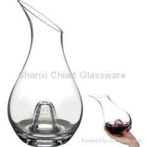 Glass Thumb Decanter  2