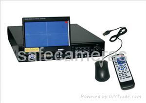 H.264 EMBEDDED 4CH DVR Built in 7 INCH TFT LCD 2