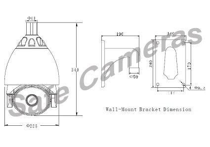 Infrared High Speed Dome CCTV PTZ Camera SC-860SOR  2