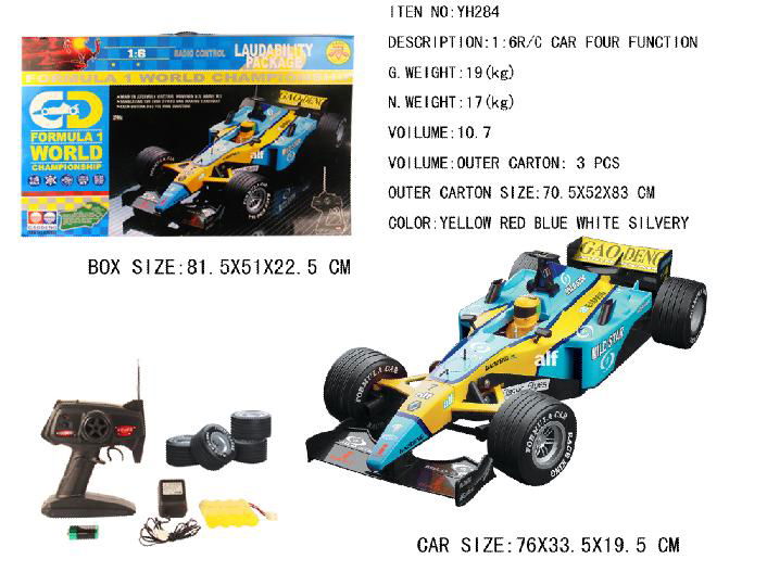 1:6 scale 4WD R/C car