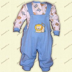 Babies' overall set