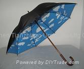 Blue Sky White Clouds Golf Umbrella