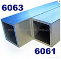 mill finish square aluminium Tubes 1