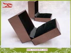 Jewelry Box jewelry pack jewelry packaging Ring box brown leathere