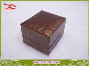 Jewelry Box jewelry pack jewelry packaging Ring box brown leathere 2