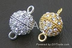 Zirconia clasps for jewelry-making