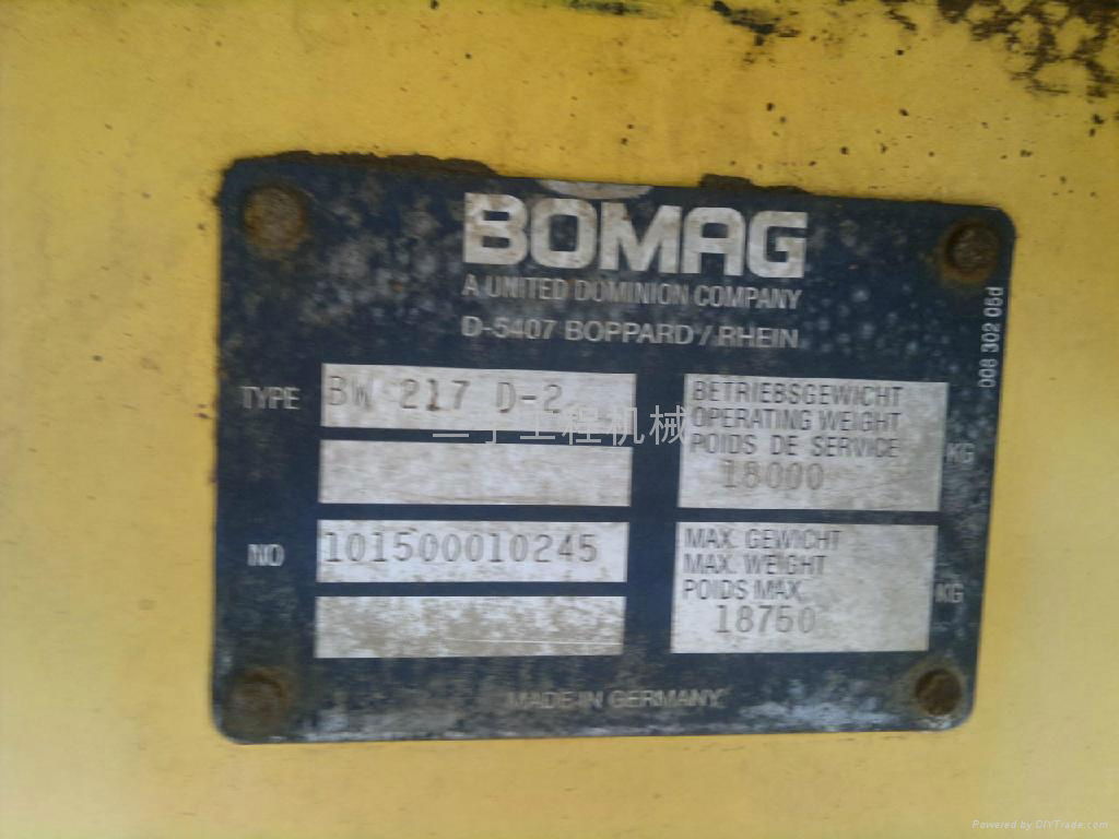Sale BOMAG BW217D Used Roller 3