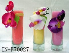 Flower Candle,Wax Candles,Candles,Glass Candle