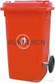 plastic dustbin,waste bin with EN840