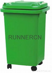 240 liter plastic dustbin with wheels with EN840 Certification(XS-240W) 