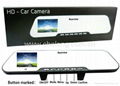 2.7inch dual camera 1080p car dvr rearview mirror car cam  2