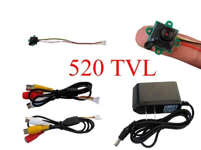 520TVL Mini CCTV Camera 0.008lux 16X16X10.5mm with audio 3