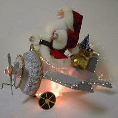 10 Inches Fiber Optic Santa Claus, Available in Various Designs