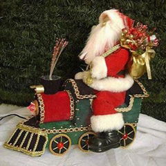 12 Inches Fiber Optic Santa Claus, Available in Various Designs