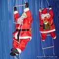 Climbing Santa Claus with Light and Tube