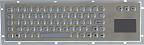 Stainless steel keyboard with touchpad