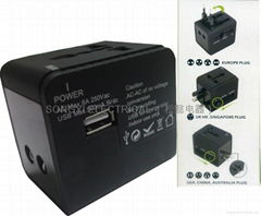 Universal Travel Adapter with USB,World