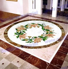 marble medallion  ,marble floor 