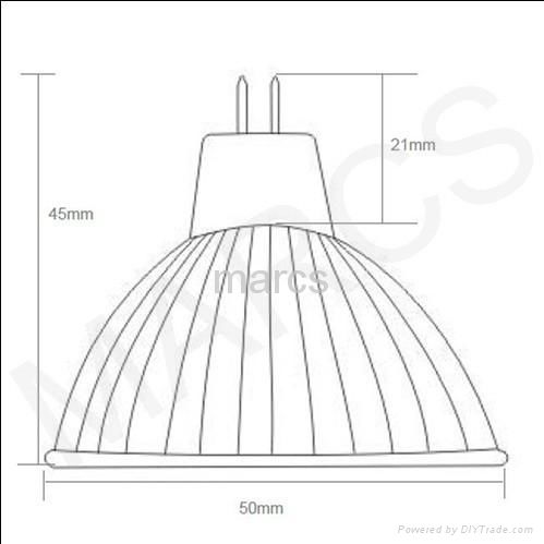 MR16 2.5W SMD LED light bulb 2