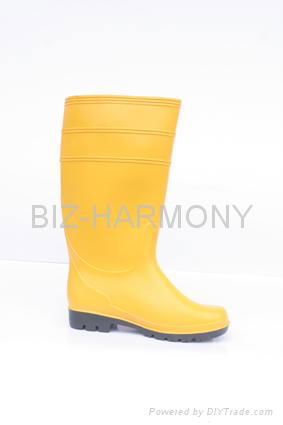 PVC Ordinary Working Boots (Green) 3