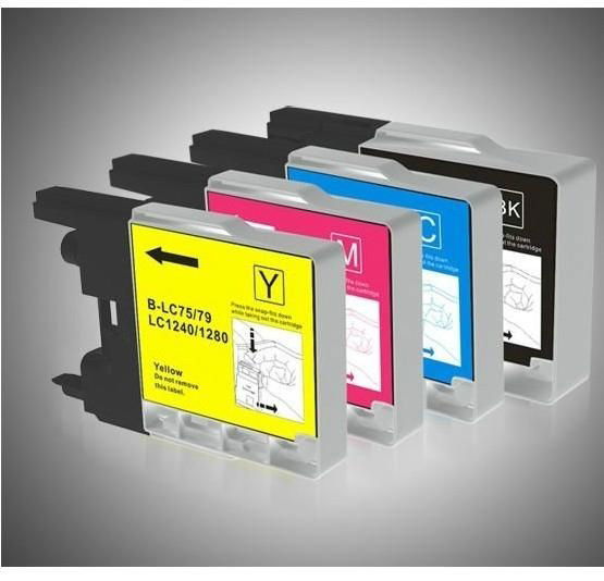 compatible brother lc1240 lc1280 lc79 lc75 inkjet cartridge