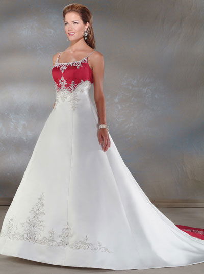 Cheap custom made satin wedding dresses